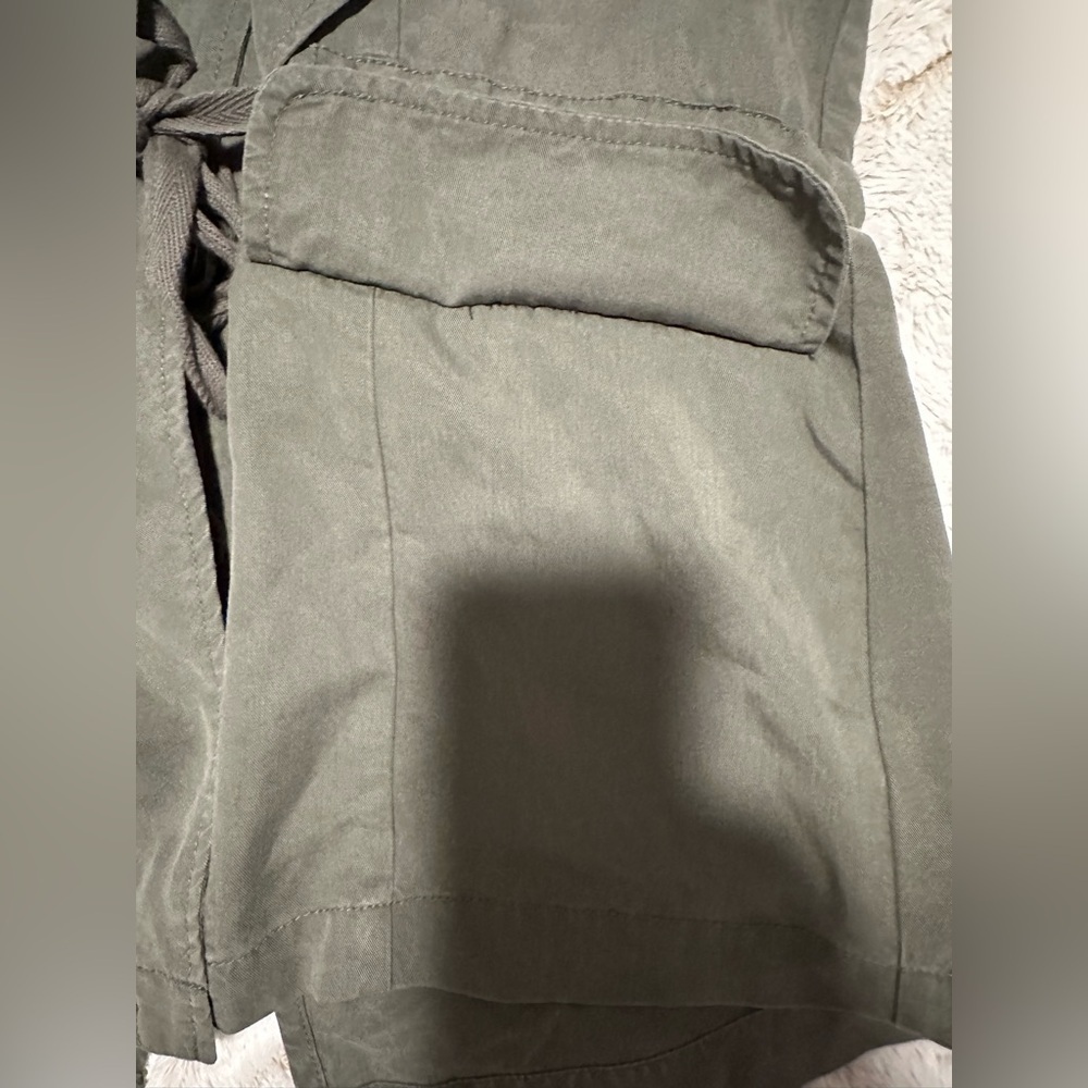 Sanctuary Olive Green Open Front Utility Vest - Picture 7 of 8